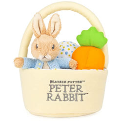 GUND Beatrix Potter Peter Rabbit Easter Basket 4-Piece Plush Set for Ages 1 and Up, 8.5”