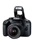 Canon EOS 4000D DSLR Camera with 18-55mm f/3.5-5.6 III + Professional Accessory Bundle