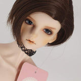 9-10 Inch BJD SD Doll Wig 1/3 BJD SD Doll Wig Heat Resistant Fiber Handsome Short Dark Brown Doll Hair SD BJD Doll Wig