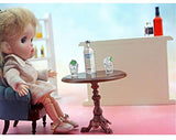 NWFashion Miniature 1:12 Scale Vodka Drink Bottle+Cup for Dollhouse Scenery Accessories Furniture (3set)