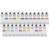 Gamblin Artist Oil Color Paint - Professional Curated Collection of 24 Assorted Colors - 37ml Tubes