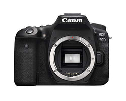 Canon DSLR Camera [EOS 90D] with Built-in Wi-Fi, Bluetooth, DIGIC 8 Image Processor, 4K Video, Dual Pixel CMOS AF, and 3.0 Inch Vari-Angle Touch LCD Screen, [Body Only], Black