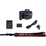 Canon EOS 5D Mark IV DSLR Camera (Body Only) (1483C002) + 64GB Memory Card + Case + Corel Photo Software + LPE6 Battery + External Charger + Card Reader + HDMI Cable + Cleaning Set + More (Renewed)