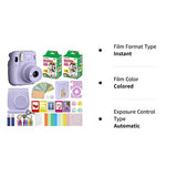 Fujifilm Instax Mini 11 Instant Camera + MiniMate Accessories Bundle + Fuji Instax Film Value Pack (40 Sheets) Accessories Bundle, Color Filters, Album, Frames (Lilac Purple, Standard Packaging)