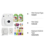 Fujifilm Instax Mini 9 Instant Camera + Fujifilm Instax Mini Film (40 Sheets) Bundle with Deals Number One Accessories Including Carrying Case, Color Filters, Kids Photo Album + More (Smokey White)