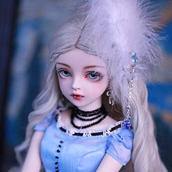 1/3 Girl BJD Doll SD Dolls 60Cm 23.62 Inch Movable Joints with Hair Socks Shoes Makeup Gift Collection Christmas Decoration Fashion Handmade Doll