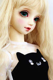 SIMONLIN 1/3 BJD Doll Clothes Cat Ears Knit Lace Dress for SD Dolls Clothes Accessories (Black)