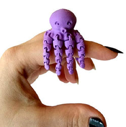 3D Printed Miniature Octopus, Dollhouse Nursery Baby Room Toy, Articulated