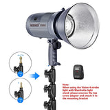 Neewer Vision 4 300W Li-ion Battery Powered (700 Full Power Flashes) Outdoor Studio Flash Strobe with 2.4G System(Trigger Included), German Engineered for Location Shooting, 2 Packs Li-ion Battery