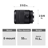 Sony 18-135mm F3.5-5.6 OSS APS-C E-Mount Zoom Lens