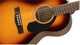 Fender CP-60S Parlor Acoustic Guitar, Walnut Fingerboard, Sunburst
