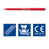 Staedtler Noris Club Fibre-tip Pens 24 Assorted Colours 325 WP24 - 1.0mm Line