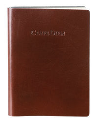 Eccolo 5x7 Inch Embossed Carpe Diem Journal / Notebook,  256 Lined Pages