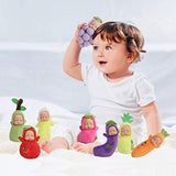 Mommy & Me Plush Baby Dolls Soft Babies, Assorted Mini Fruit Dolls for Party Favor, Cake Topper, Baby Shower (8 Pack)