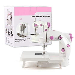 NEX Mini Sewing Machine, Portable Sewing Machine for Beginner, Adjustable Dual Speed Double Thread, Needle Protector, Extension Table