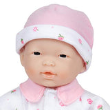 La Baby Boutique Asian 11 inch Small Soft Body Baby Doll dressed in Pink for Children 12 Months and older