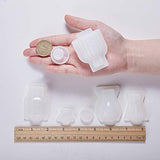 SUNNYCLUE Small Bottle Container and Stopper UV Resin Epoxy Silicone Mold Jewelry Casting with Disposable Latex Finger Cots, Plastic Transfer Pipettes, Measuring Cup DIY Jewelry Craft Making