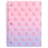 Yoobi | Spiral Notebooks | Variety 6 Pack in Fun Ice Cream, Palm Leaves & Flamingo Patterns | 1 Subject | 100 College Ruled Sheets | 3 Hole Punched and Perforated | 8" x 10.5" Paper | Pack of 6