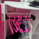 E-TING 120 Pcs Plastic Mixed Little Hangers for Girl Doll Dress Clothes Gown Doll Clothes Accessories