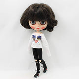 Original Doll Clohtes Outfit,  Rag-Hole Jeans + White Shirt , Doll Dress Up for 1/6 12inch Doll or ICY Doll- Fortune Days(YW-YF015)