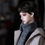 MEESock Handsome 1/3 BJD Doll 72cm 28.34in SD Dolls Ball Jointed Doll Handmade Resin DIY Toys with Full Set Clothes Shoes Wig Makeup, Best Gift for Girls