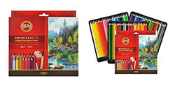 Koh-i-noor Mondeluz Aquarell Drawing Set. 72 Colored Pencils Water color pencils NEW.