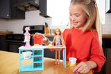 Barbie Breakfast Playset with Stacie Doll, Waffle-Maker, Whip Cream Machine & 2 Dough Colors