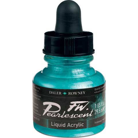 Daler-Rowney FW Pearlescent Acrylic Ink, 1 oz, Birdwing Copper (603201111)