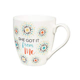 Got It From Mama Mommy and Me Ceramic Cup Set - 6 x 4 x 4 Inches