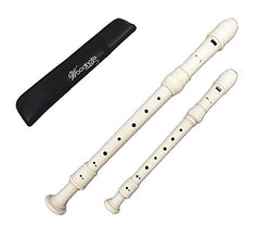 Set of 2 /Woodnote Alto & Soprano Recorders(Ivory color)-Baroque Fingering