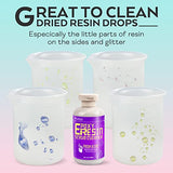 1 Gallon Epoxy Resin Crystal Clear Kit + Silicone Measuring Cups for Resin with Resin Cleaner KIt