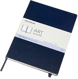 Moleskine Art Sketchbook, Hard Cover, A4 (8.25" x 11.75") Plain/Blank, Sapphire Blue, 96 Pages