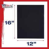 US Art Supply 12 X 16 inch Black Professional Artist Quality Acid Free Canvas Panel Boards 6-Pack (1 Full Case of 6 Single Canvas Panel Boards)
