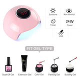 Coscelia Gel Nail Polish Starter Kit with 24W LED Curing Lamp 8 Colors Gel Nail Polish+Nail Remover Top and Base Coat Professional Manicure Tools Kit
