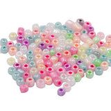 EuTengHao 6000pcs Glass Seed Beads Small Craft Beads Small Beads for DIY Bracelet Necklaces Crafting Jewelry Making Supplies with Two 0.8mm Clear Bracelet String (4mm, 250 Per Color, 24 Colors)