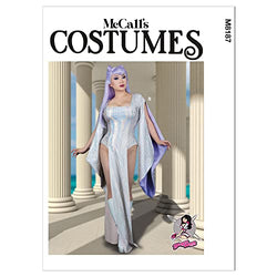 McCall's Misses' Cosplay Leotard Sewing Pattern Kit, Code M8187, Sizes 6-8-10-12-14, Multicolor