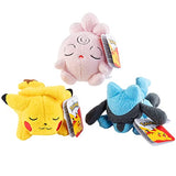 Pokemon 5" Sleeping Pikachu, Riolu & Igglypuff Plush 3-Pack - Officially Licensed - Add to Your Collection! Quality & Soft Collectible Stuffed Animal Toy - Great Gift for Kids, Boys, Girls - Set of 3