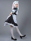 Cosfun Vanilla Cosplay Maid Dress Costume Cat Ears + Tail mp005747 (Small)