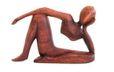 OMA The Thinker Statue Wood Carved Meditation Yoga Sculpture Modern Art BRAND