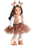 sweet dolly Doll Clothes Deer Costume Tutu Dress fits 18 Inch American Girl Doll