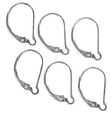 3-Pairs Sterling Silver Interchangeable Leverback Earring Findings