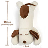 Stuffed Animal Dog Plush Toy 17.5 Inch Hugging Pillow Kawaii Plush Soft Pillow Dolll Dog, Plush Toys Gifts for Girl Boy Babies Birthday