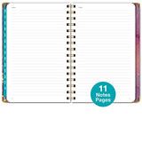 HARDCOVER Academic Year 2023-2024 Planner: (June 2023 Through July 2024) 5.5"x8" Daily Weekly Monthly Planner Yearly Agenda. Bookmark, Pocket Folder and Sticky Note Set (Pink Purple Marble)