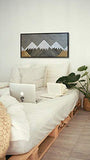 Other Furniture Mount Blanca- Wood Panel Wall Art- Rustic Wood Wall Hanging