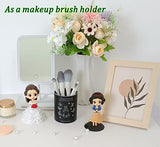 Valley of Rain & Forest black durable pencil & pen holder for woman, makeup brush holder, a cute, inspirational aluminum alloy holder that doesn't seem to get old (I am good enough)