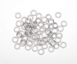 10MM (.39in.) Aluminum Jump Rings (Silver, 96 pieces/bag)