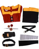 Miccostumes Women's Megumin Cosplay Cloak Costume, Red and Black, women xl