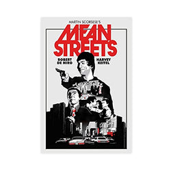 Mean Streets Classic Retro Old Movie 2 Canvas Poster Bedroom Decor Sports Landscape Office Room Decor Gift Unframe:16×24inch(40×60cm)