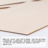 FOGAWA Balsa Wood Sheets 300x200x1.5mm Unfinished Unpainted Basswood Plywood Thin Sheets Baltic Birch Plywood for Mini House Airplane Ship Boat DIY Model 5pcs