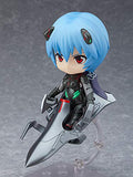 Good Smile Rebuild of Evangelion: Rei Ayanami [Tentative Name] (Plugsuit Version) Nendoroid Action Figure, Multicolor